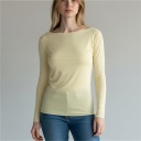 maglia in cashmere con scollo a barca spring